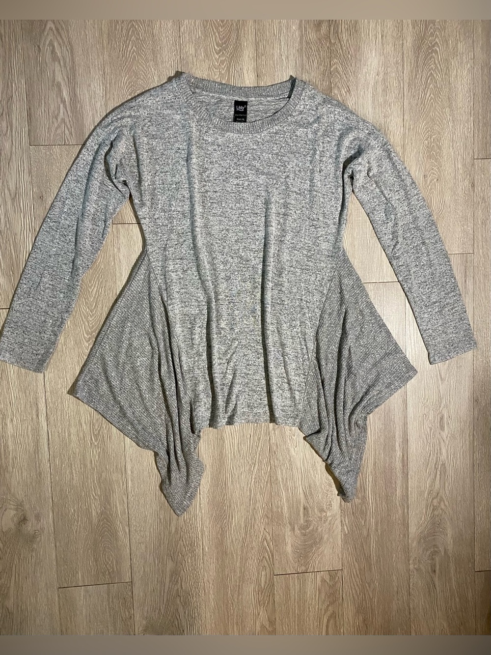 💜 Grey Lildy Shark Bite Tunic Size L/XL